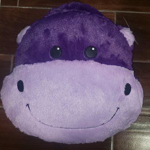 Hippo Huggable Pillow Blanket